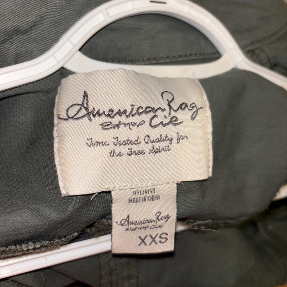 American Rag Cie Olive Jean Button Up Jacket - XXS - Picture 15 of 16